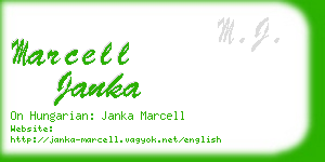 marcell janka business card